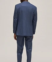 Regular-Fit Checkered Stretch-Wool Suit