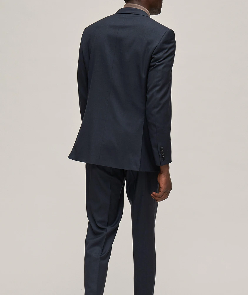 Tonal Check Stretch-Wool Suit