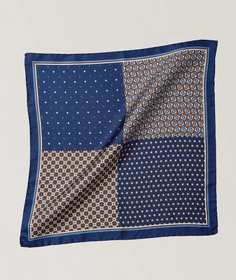 Multi-Patterned Silk Pocket Square 
