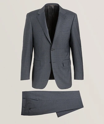 Regular-Fit Shadow Check Wool Suit