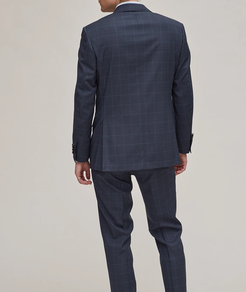Black Edition Large Check Stretch-Wool Suit
