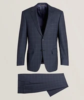 Black Edition Large Check Stretch-Wool Suit