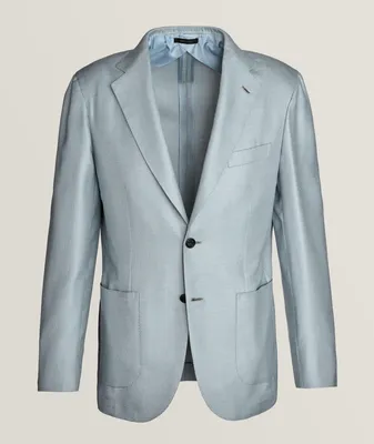 New Plume Textured Cashmere, Silk & Linen Sport Jacket