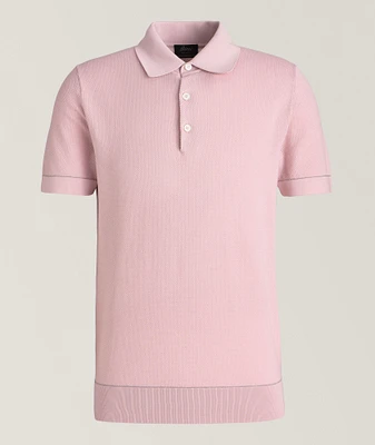 Textured Sea Island Cotton Polo