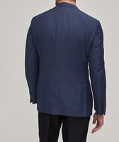 Plaid Wool-Silk Sport Jacket
