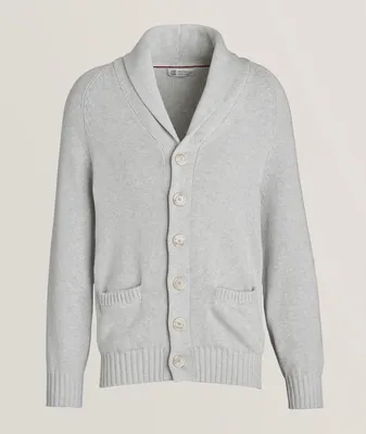 Cotton Shawl Collar Cardigan