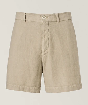 Textured Linen Shorts