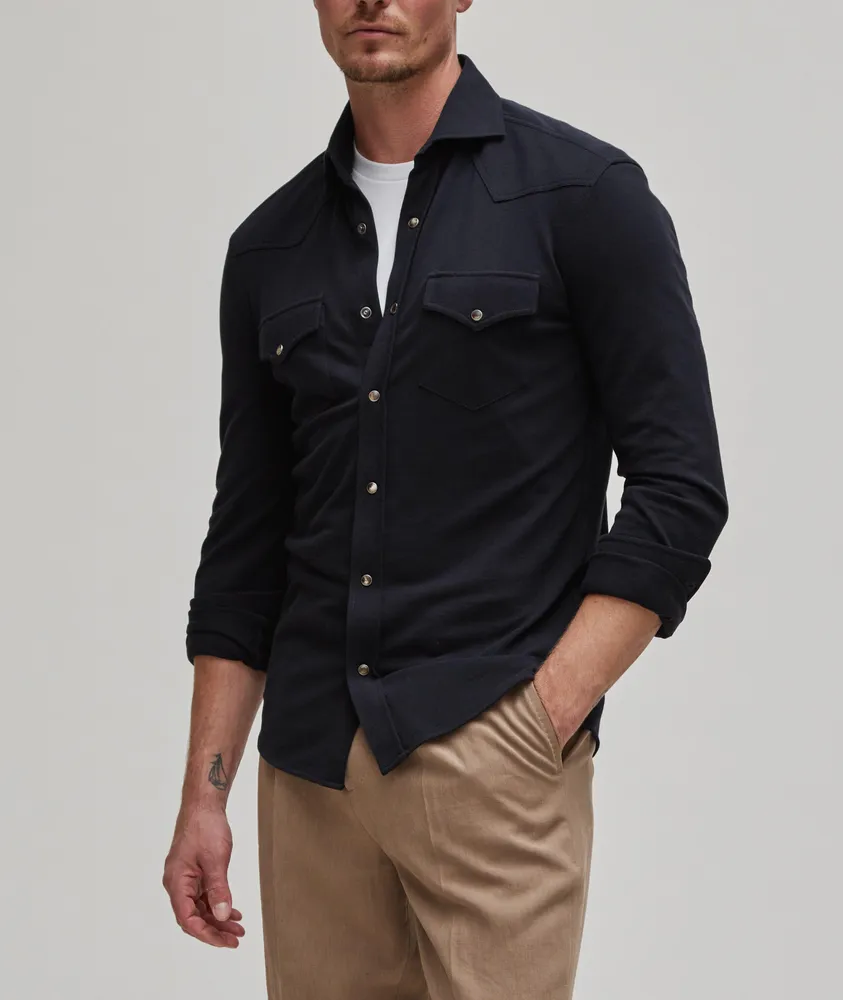 Western Cotton Leisure Fit Overshirt