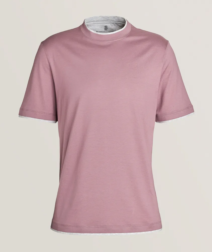 Double Layer Cotton T-Shirt