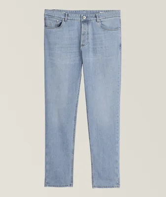 Five-Pocket Stretch-Cotton Traditional Fit Jeans