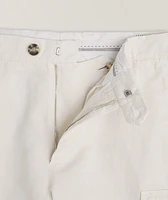 Cotton-Linen Blend Cargo Pants