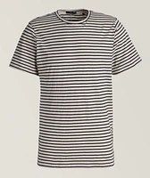 Stripe Cotton-Linen T-Shirt