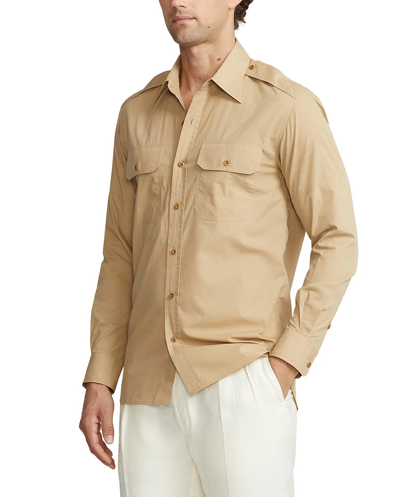 Asford Brushed Poplin Cotton Sport Shirt