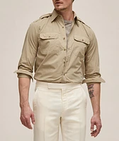 Asford Brushed Poplin Cotton Sport Shirt