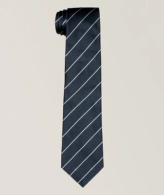 Silk Satin Striped Tie 