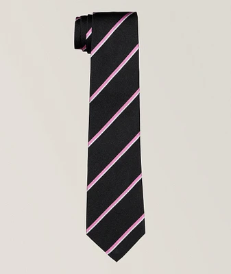 Purple Label Striped Silk Tie 