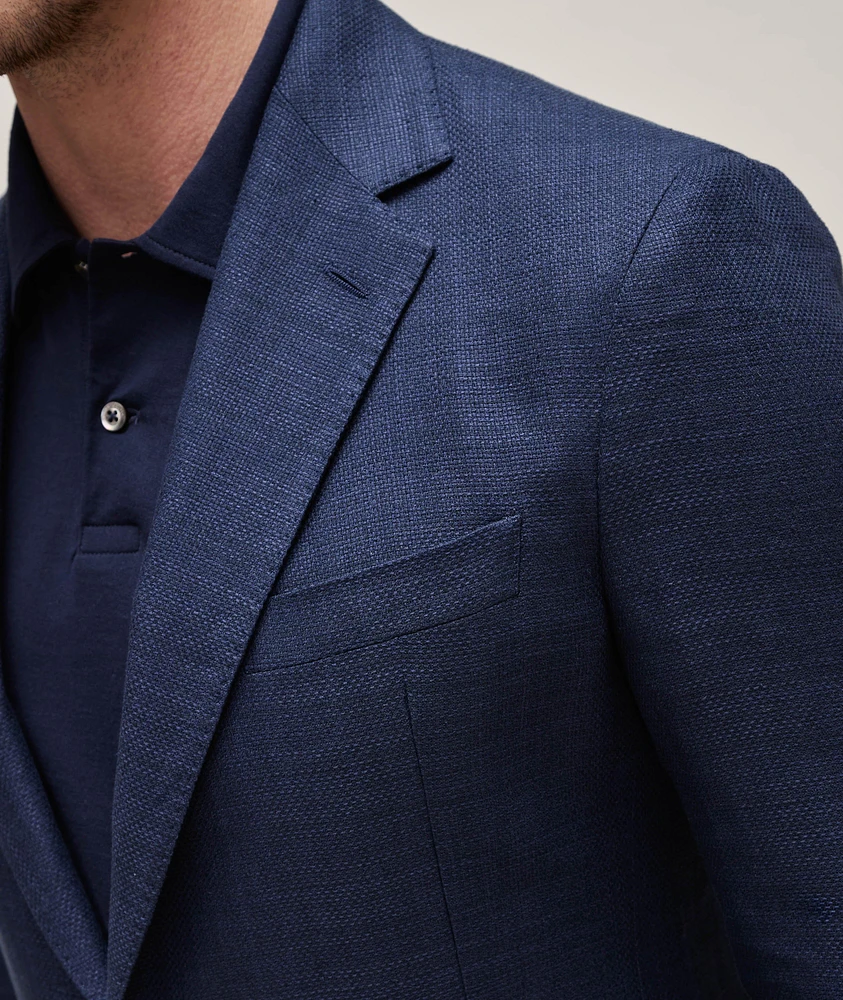 Textured Open Weave Sport Jacket