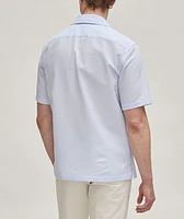 Textured Pure Cotton Camp Shirt