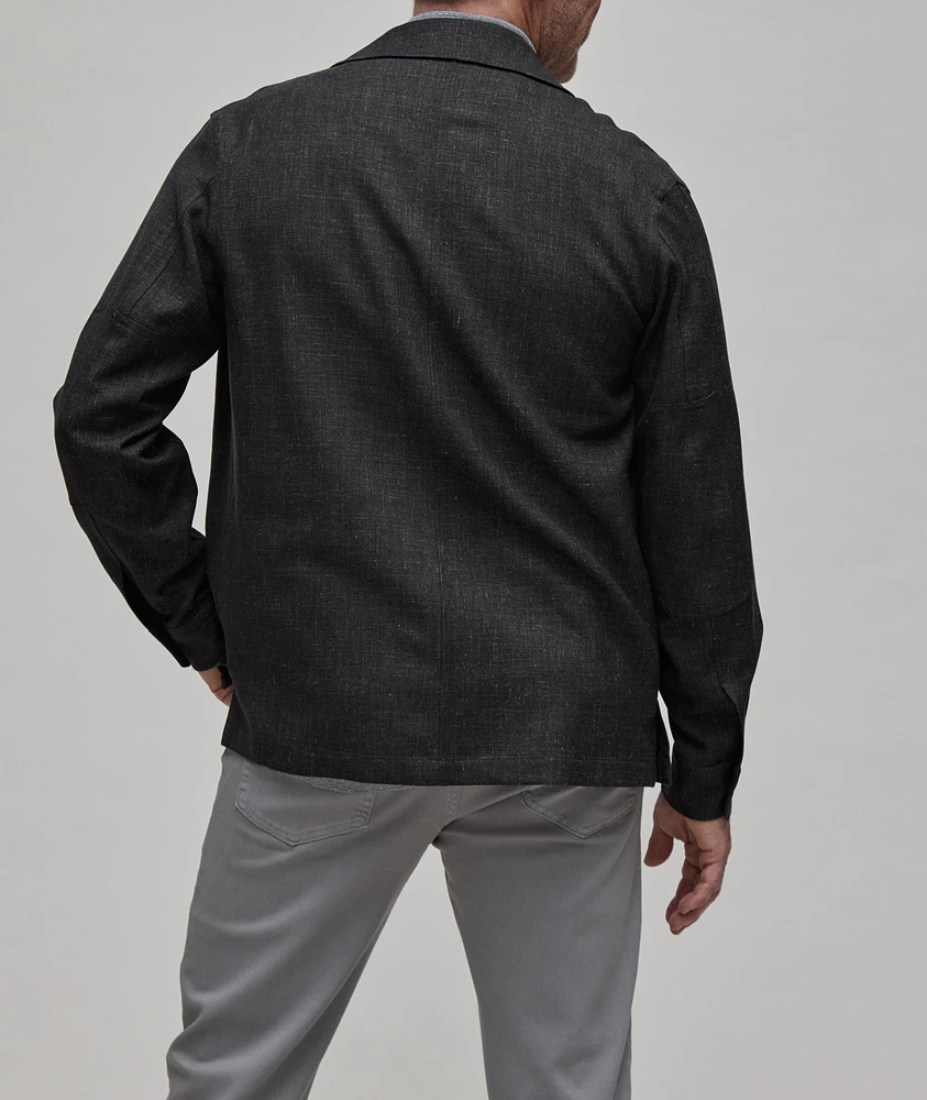 Oasi Cashmere-Linen Overshirt