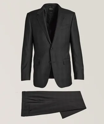 Sartorial Multiseason Tonal Plaid Wool Milano Suit