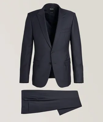 City Multiseason Tonal Micro Neat Wool Suit