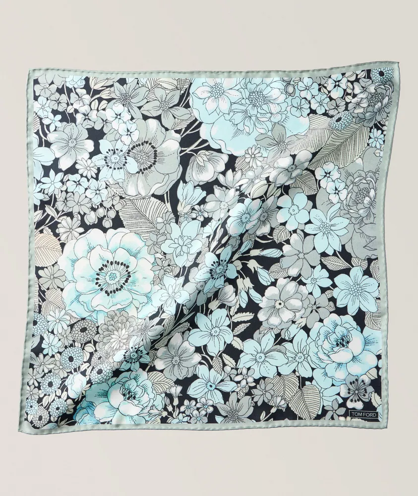 Floral Silk Pocket Square