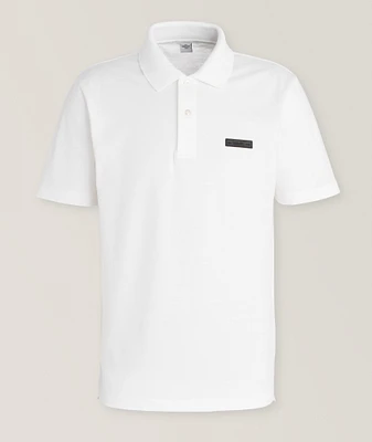 Classic Pique Leather Tab Polo