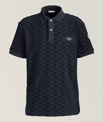 Archive Collection Textured All-Over Monogram Polo