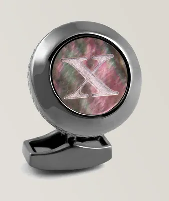 'X' Engraved Personal Letter Cufflink