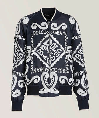 Marina Collection Bandana Print Bomber