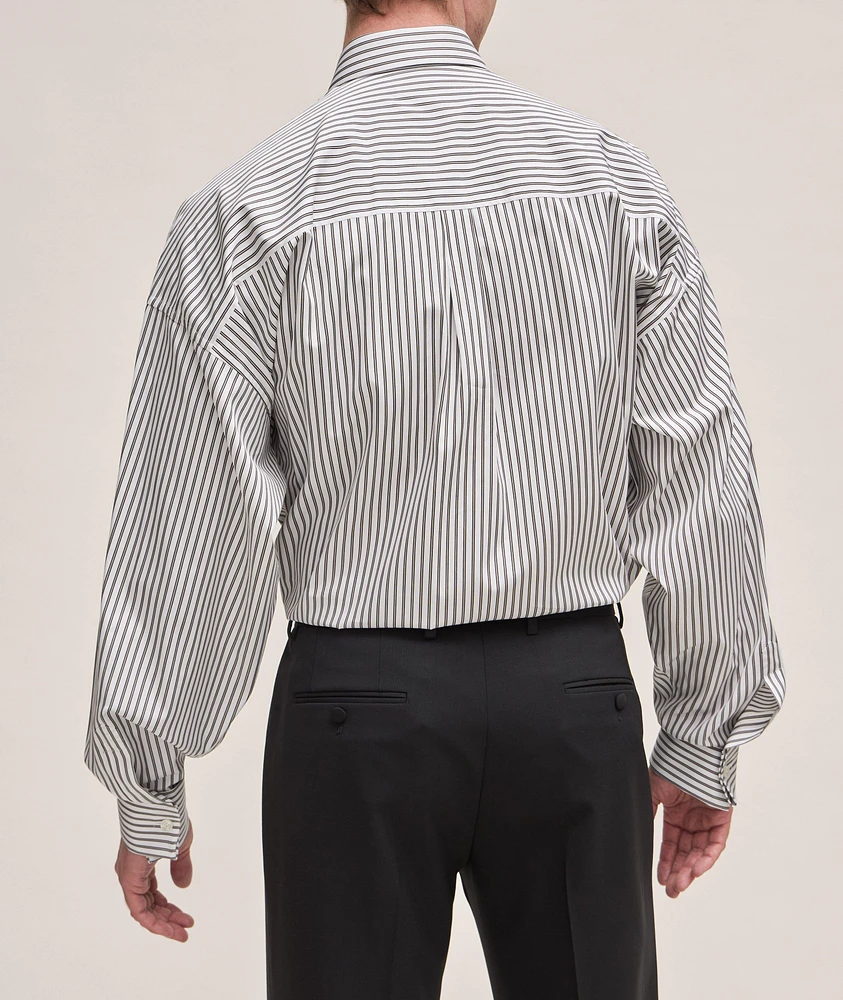 Stile Collection Striped Cotton Sport Shirt