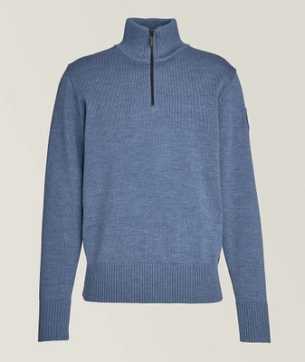 Rosseau Merino Wool Quarter-Zip Sweater