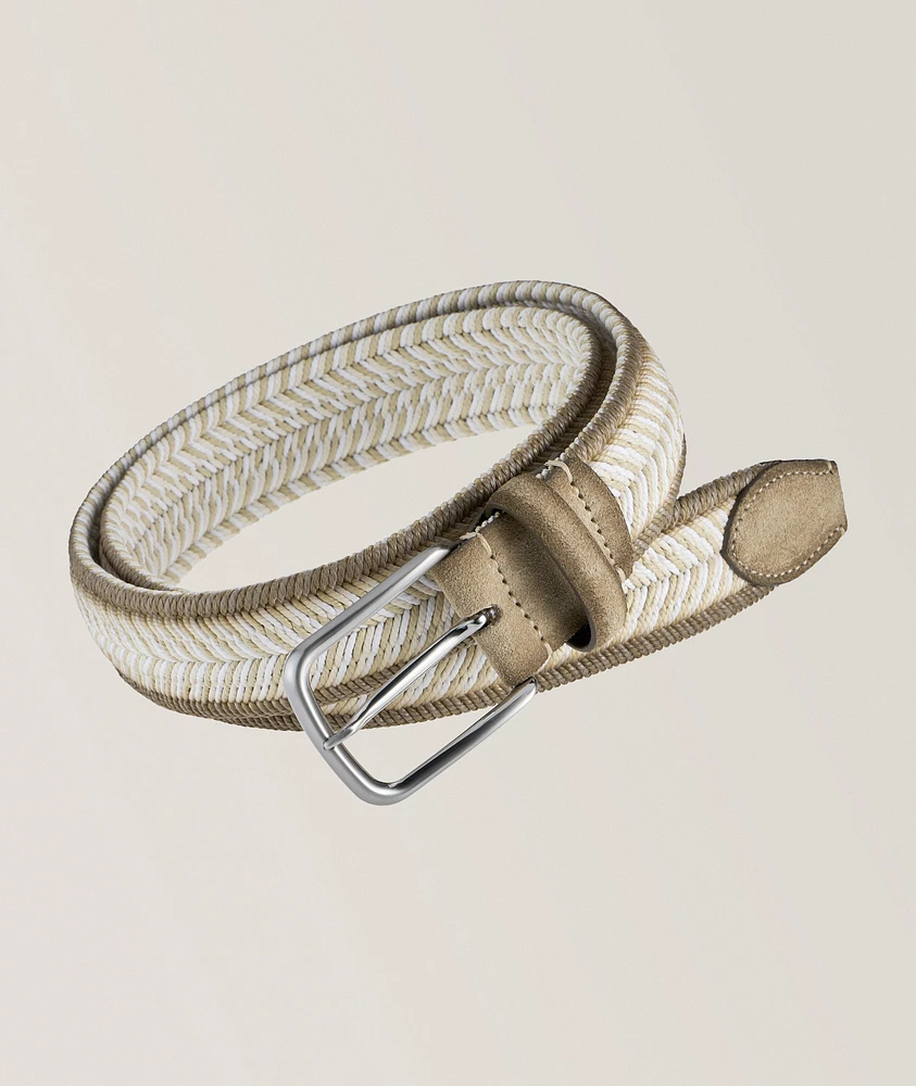 Stretch Woven Pin-Buckle Belt