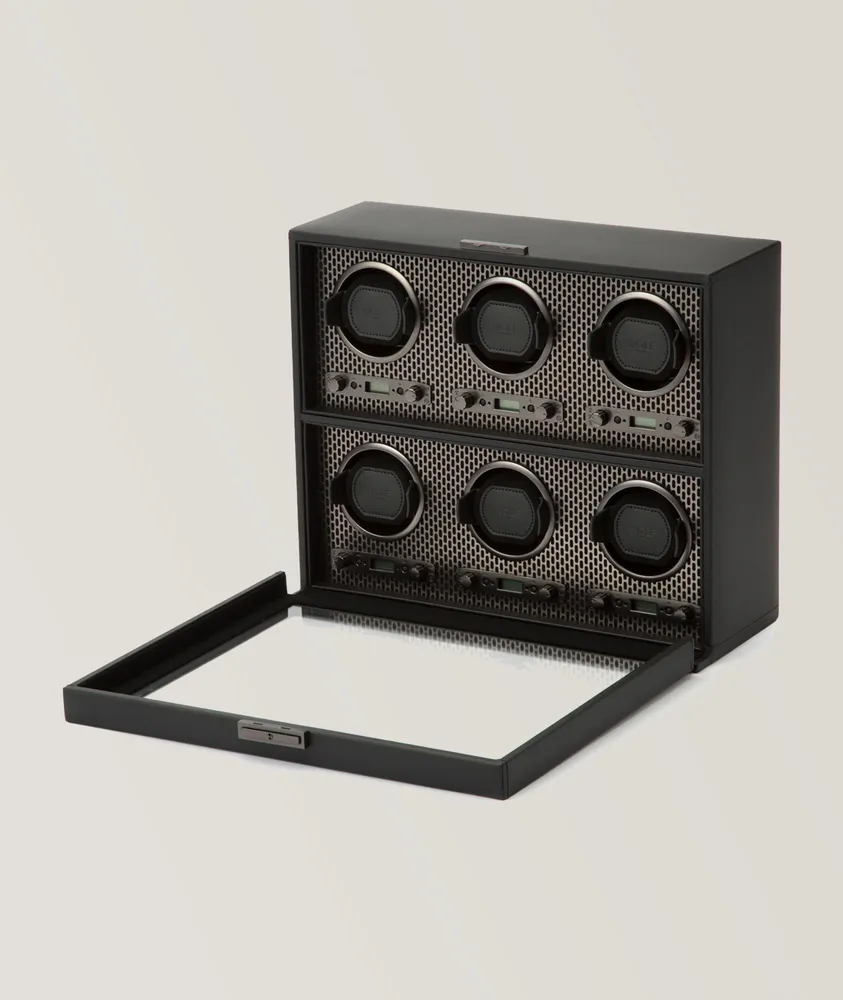 Axis Six Piece Watch Winder With Storage
