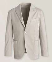 Tonal Stripe Stretch-Polyamide Sport Jacket