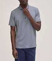 Striped Stretch-Fabric Golf Polo