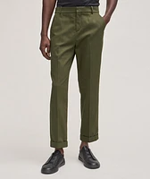 Weighted Cotton Cuffed Pants