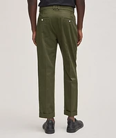 Weighted Cotton Cuffed Pants