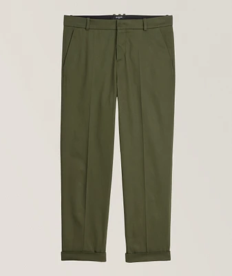 Weighted Cotton Cuffed Pants