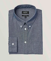 Chambray Button Down Collar Sport Shirt