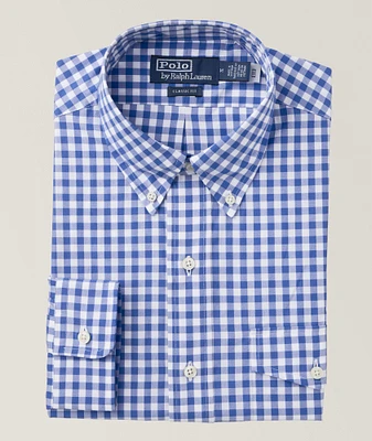Checkered Button-Down Collar Sport Shirt