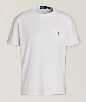 Cotton-Linen Pocket T-Shirt
