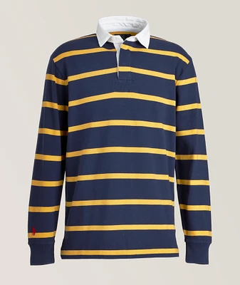 Striped Cotton Rugby Polo