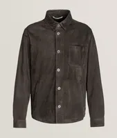 Brera Suede-Leather Overshirt