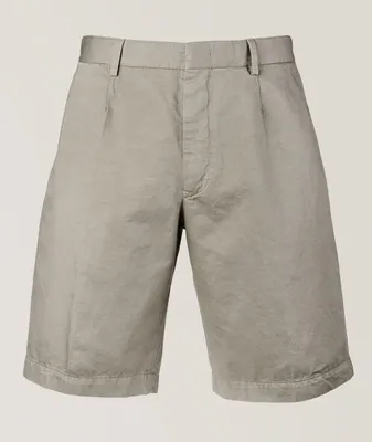 Cotton-Linen Chino Shorts