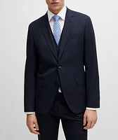 Patterned Stretch-Wool Suit