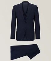 Patterned Stretch-Wool Suit