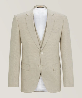 Hopsack Weave Wool-Blend Suit