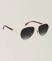 Horn Aviator Sunglasses