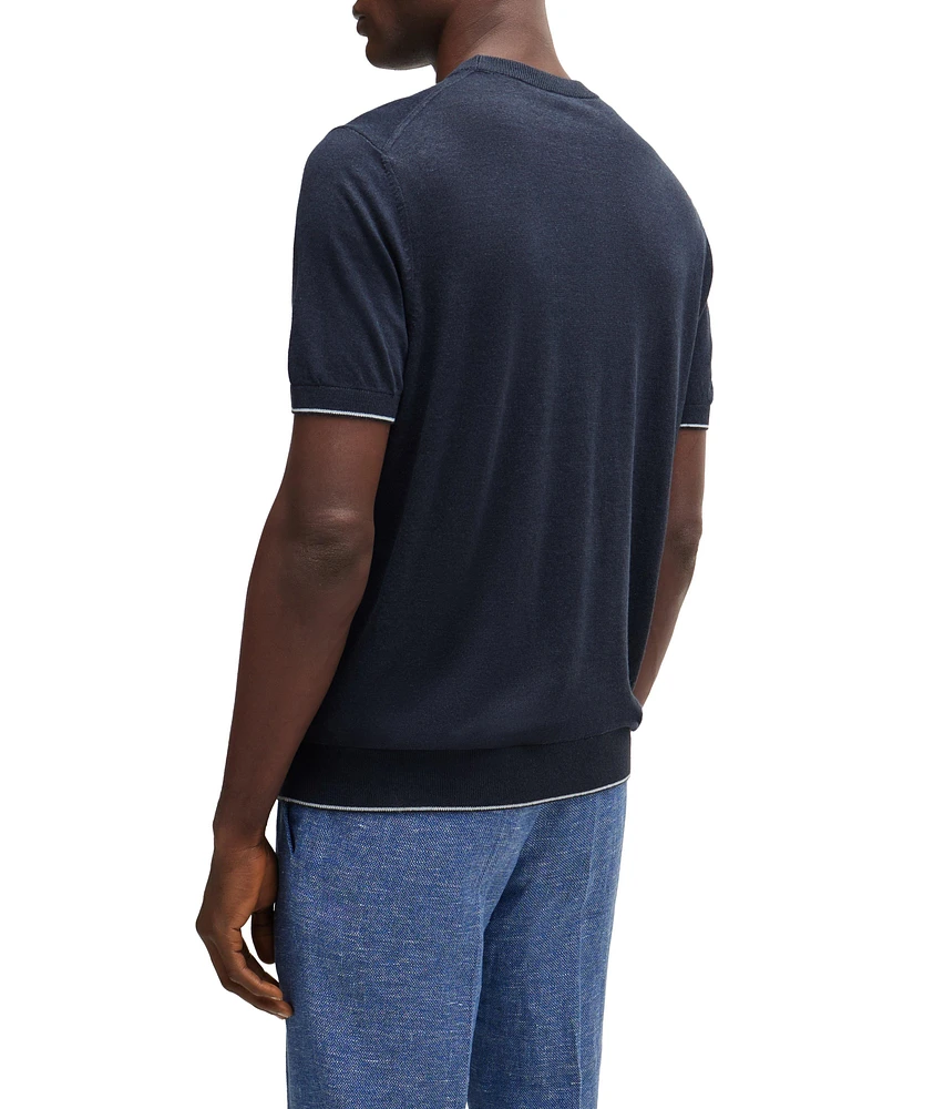 Tramonte Linen-Blend T-Shirt